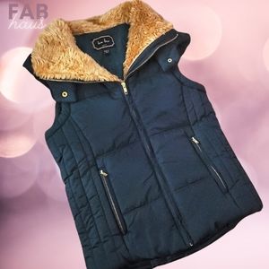 Puffer Faux Fur Lined Vest